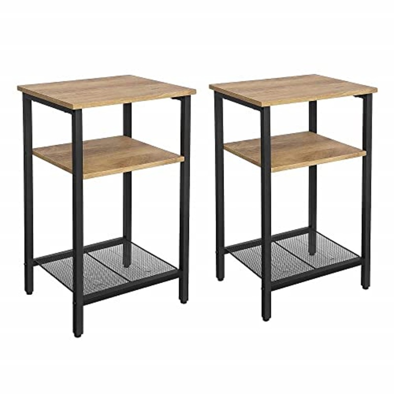 Vasagle Set di 2 Tavolino da Salotto, 29D x 34W x 58H cm