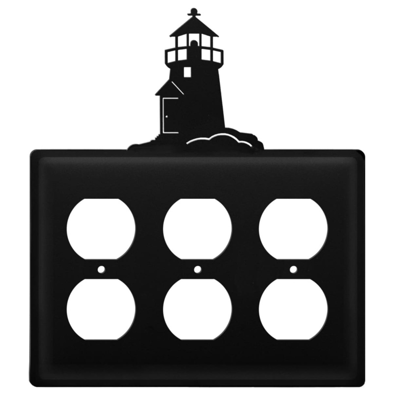 Village Wrought Iron EOOO-10 Triple Lighthouse Triple Outlet Cover CUSTOM Product