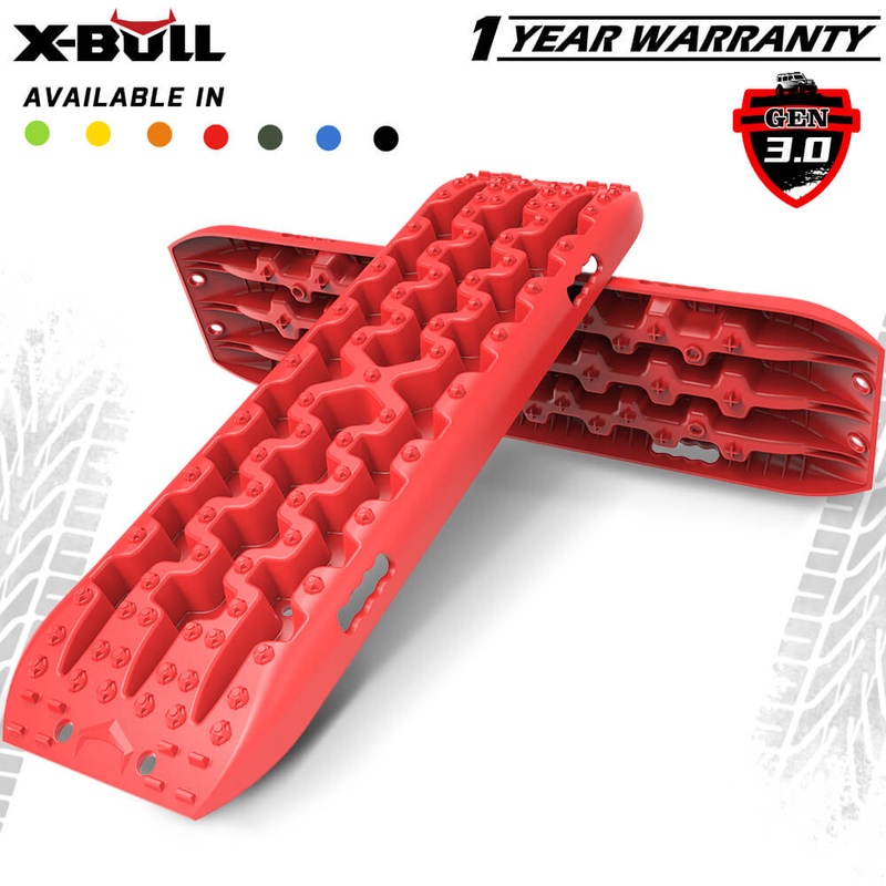 X-BULL Recovery tracks Sand tracks 2pcs 10T Sand / Snow / Mud 4WD Gen 3.0 – Red