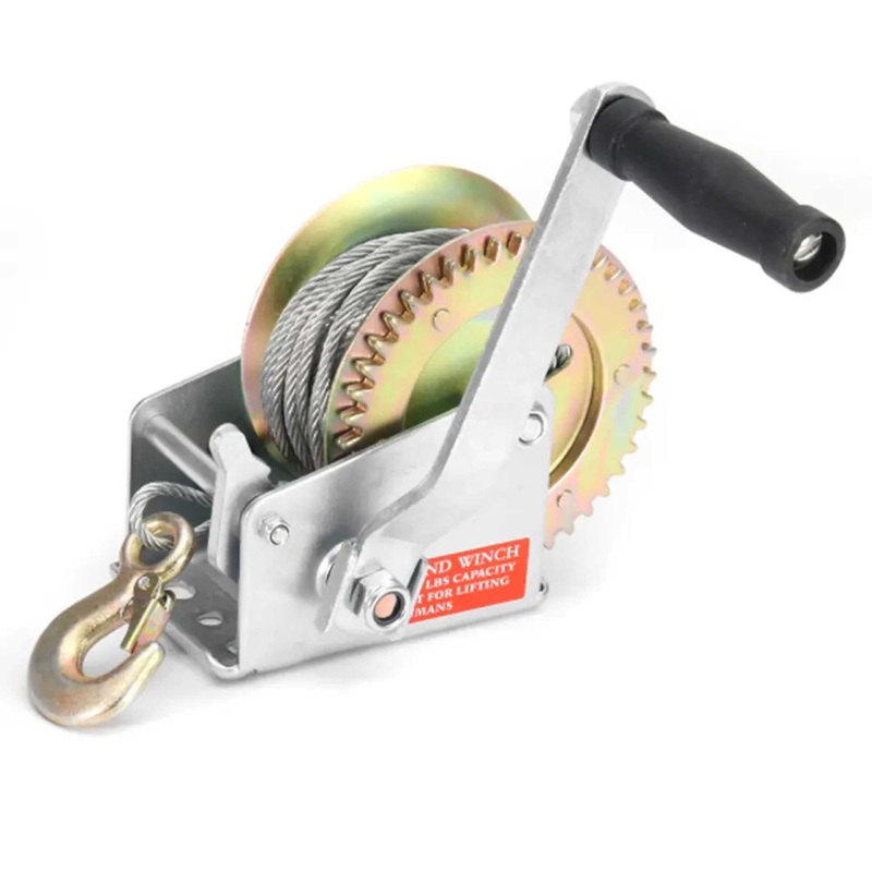 1200lb Manual Hand Winch Steel Wire – Boat Jet Ski Marine Trailer Crank 500KG