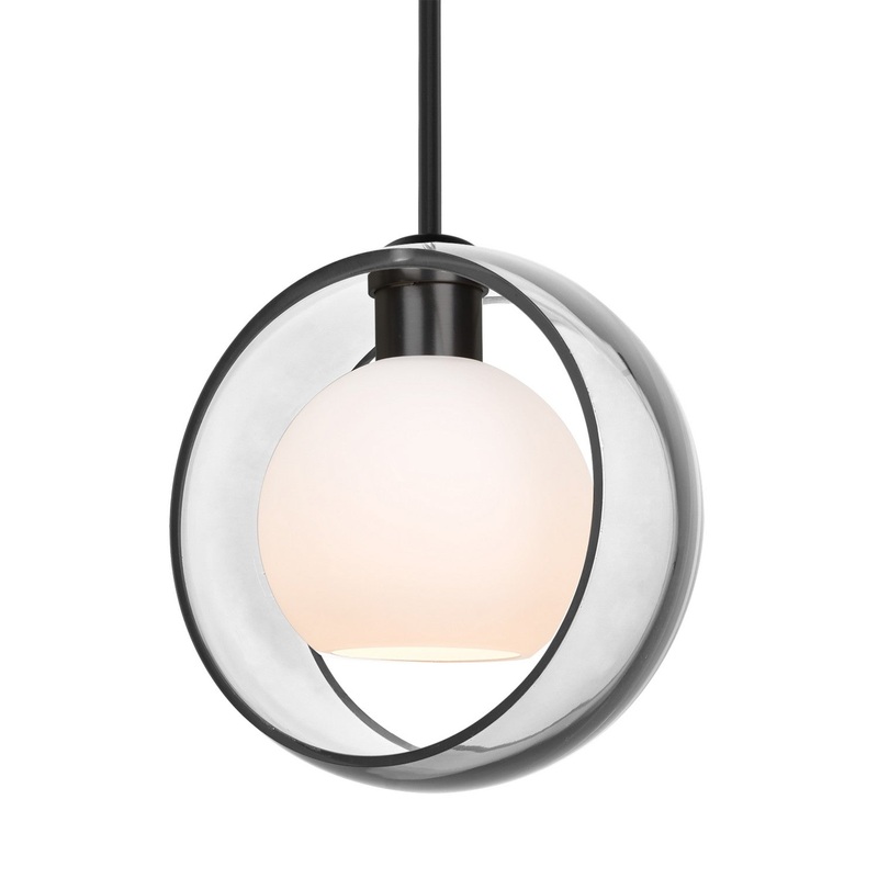 Besa 1TT-MANACL-LED-BK Besa Mana Stem Pendant LED Pendant Black