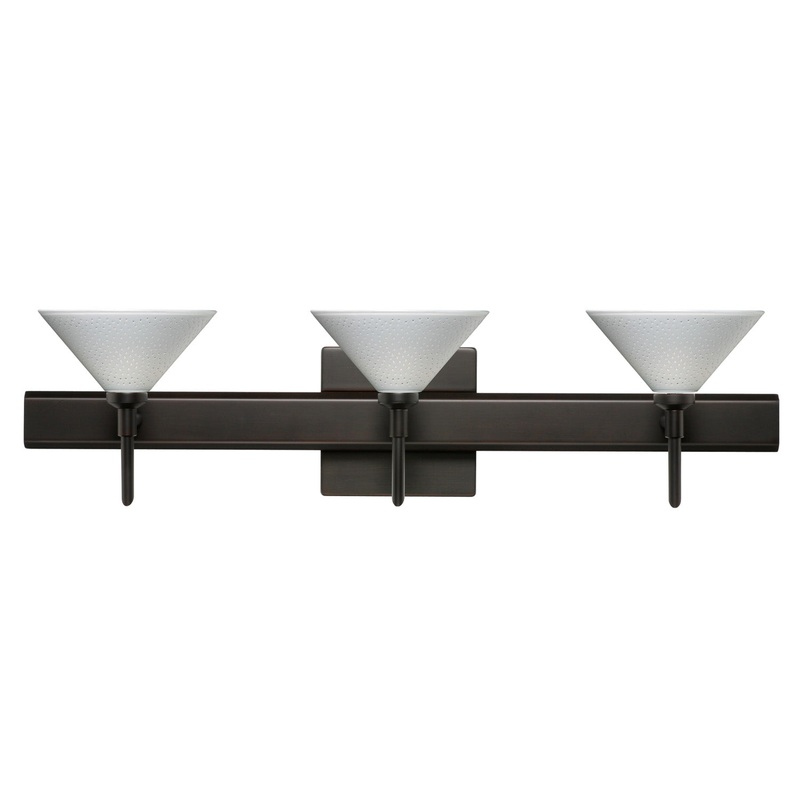 Besa 3SW-282453-BR-SQ Kona Three Light Wall Sconce Bronze