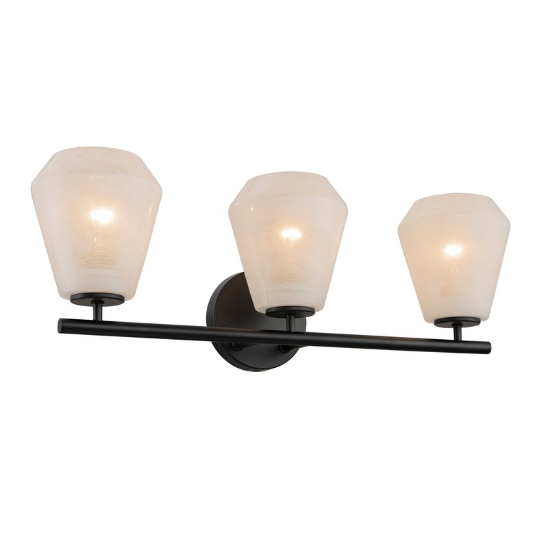 Brooke Bathroom Vanity – Black / 3-Light