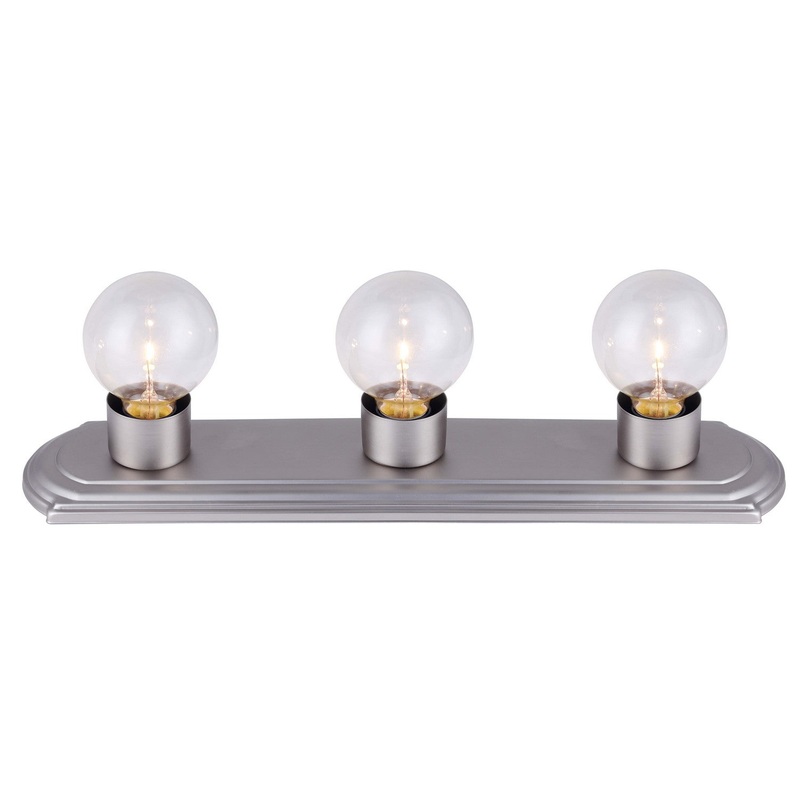 Canarm IVLBS1351 Vanity Three Light Vanity Brushed Pewter