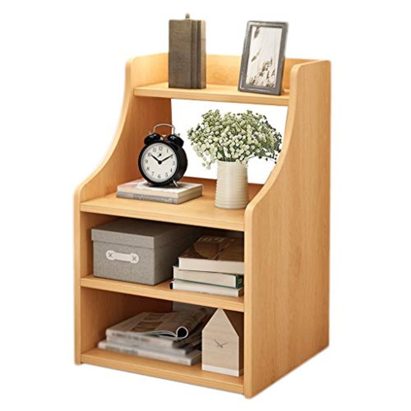 Comodini Decorazione Armadio Domestica di Legno Solido No Assemblea cassetto con mensola Locker Arrotondato Bordo del Piede Solid Camera Soggiorno Corridoio 36.5X30X57.5cm MUMUJIN