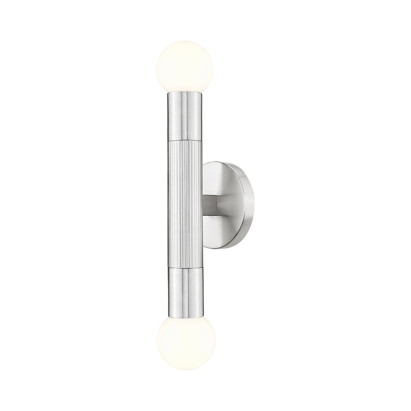 Stari 2-Light Wall Sconce Brushed Nickel