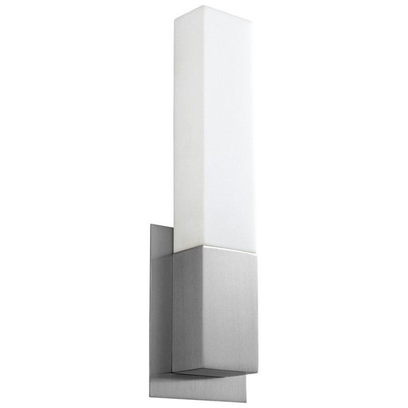 Vega Single-Light Bathroom Wall Sconce – Satin Nickel