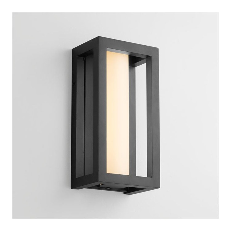 Aperto Single-Light Small Outdoor Wall Sconce – Black