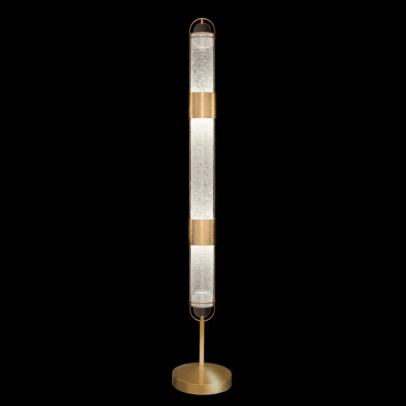 Bond 72″H Floor Lamp Gold/Diamond Blanket