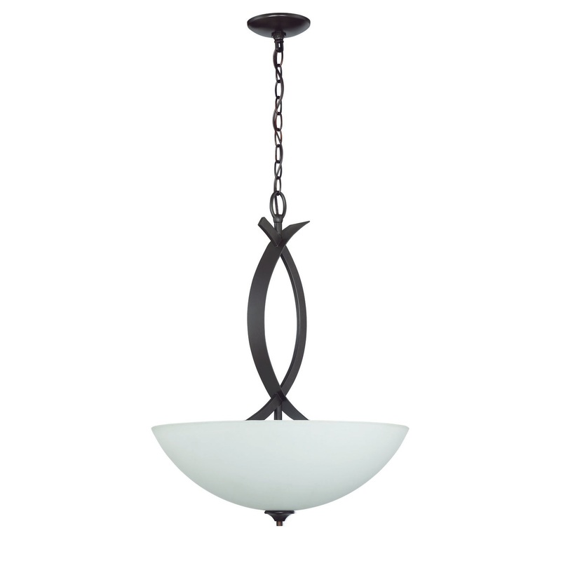 Craftmade 41643-FBZ Sierra Three Light Inverted Pendant French Bronze (Discontinued)