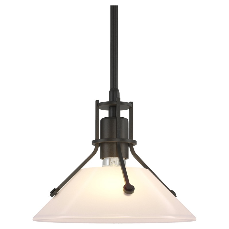 Henry Mini Pendant Black Frosted Glass (FD)