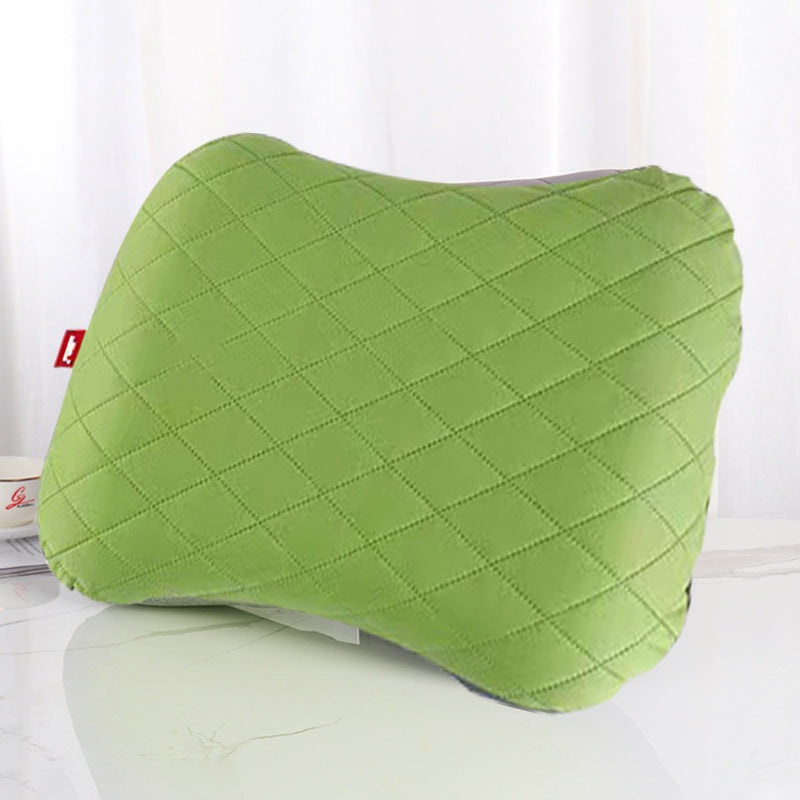 Inflatable Camping Pillow – Lightweight 46x32x12cm Travel Pillow 180g in Green