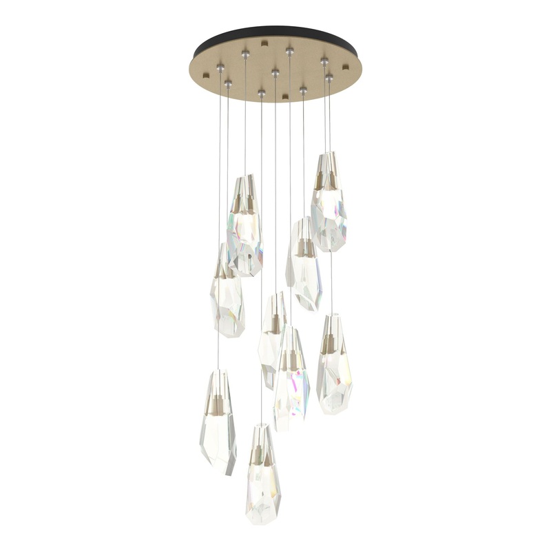 Luma 9-Light Large Crystal Pendant Soft Gold