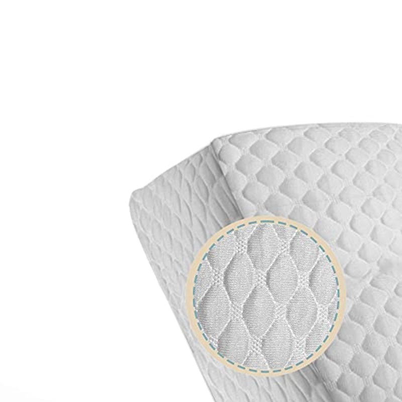 PARAMAISON Coprimaterasso Spugna Comfort, Antiacaro, Anallergico, Traspirante, Bianco