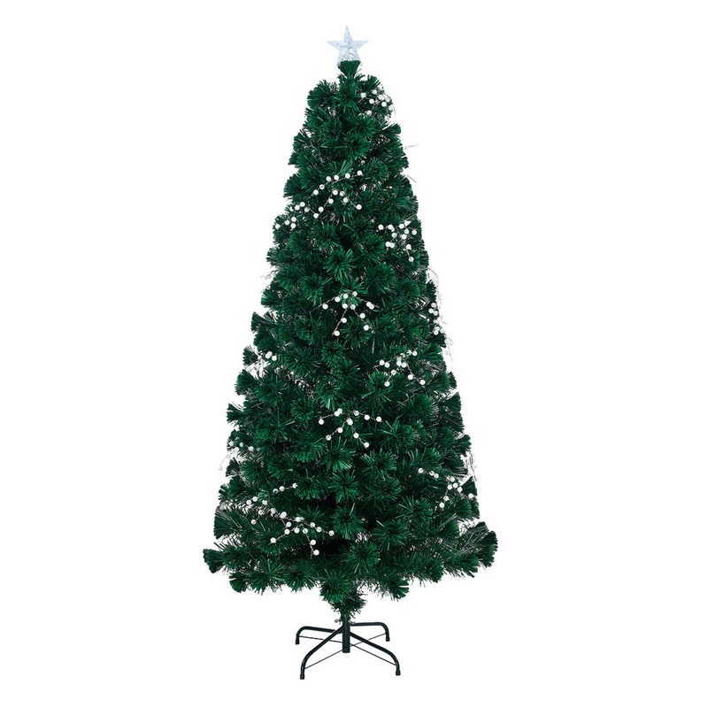 Tinseltown LED Christmas Tree 1.8M 6FT Fibre-optics Warm Lights