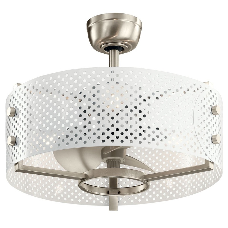 13″Ceiling Fan from the Eyrie Collection in Brushed Stainless Steel Finish by Kichler