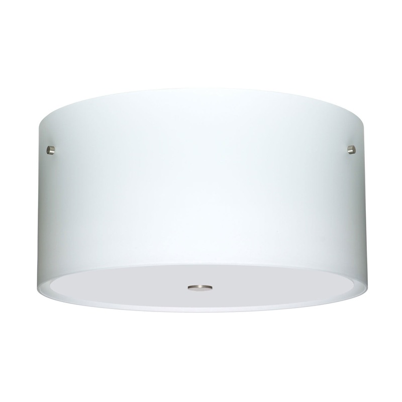 Besa 1KM-400807-SN Tamburo Three Light Semi-Flush Mount Satin Nickel (Discontinued)