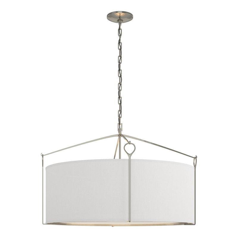 Bow Large Pendant Sterling Natural Anna Shade (SF)