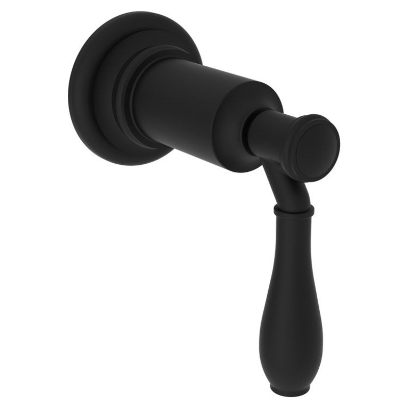 Diverter Handle Ithaca Brass Flow Control Lever Flat Black Round Escutcheon