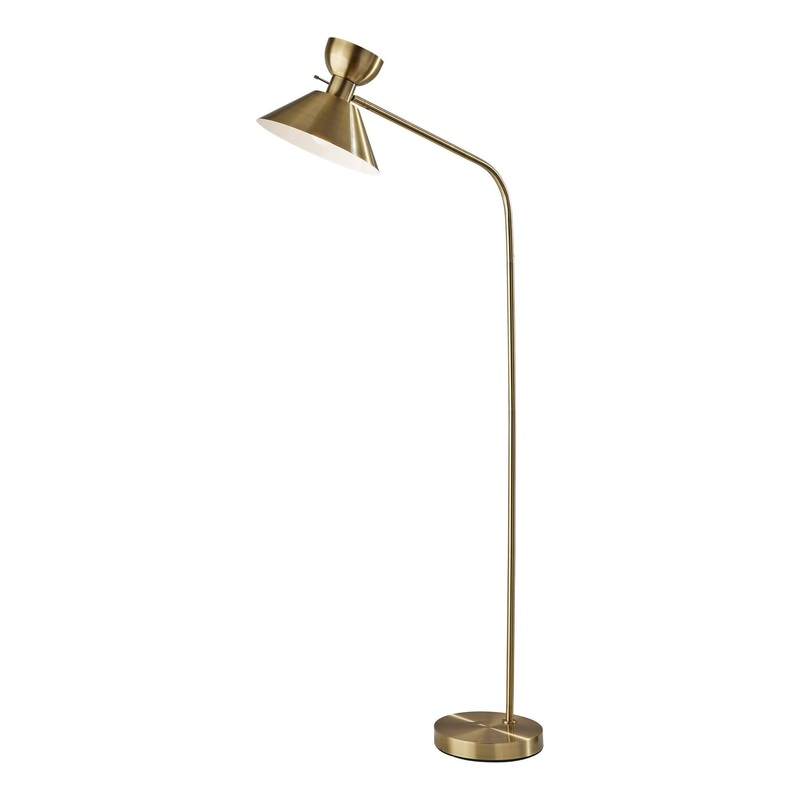 Duke Floor Lamp Antique Brass