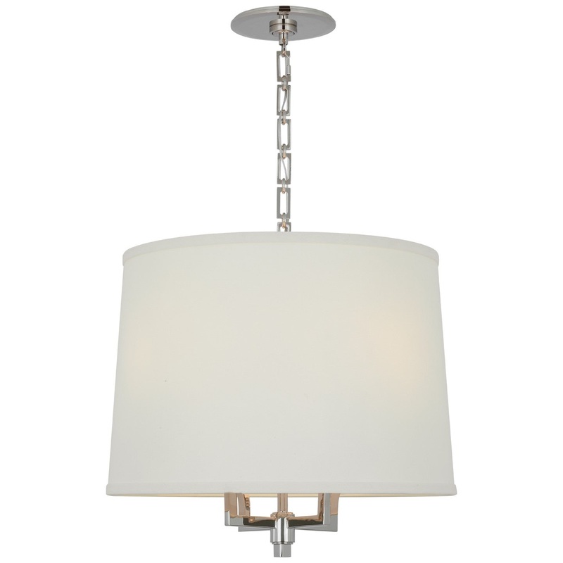 Four Light Pendant from the Westport Collection in Polished Nickel Finish by Visual Comfort Signature
