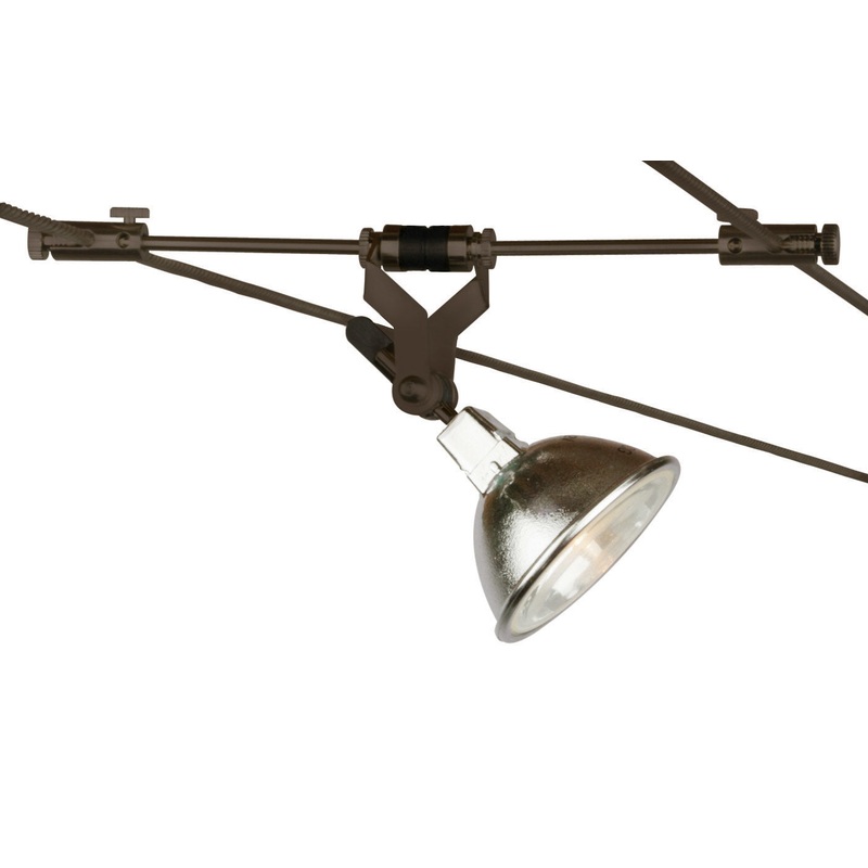 Head for Cable Light from the Vail Pivot Collection in Bronze Finish by Stone Lighting