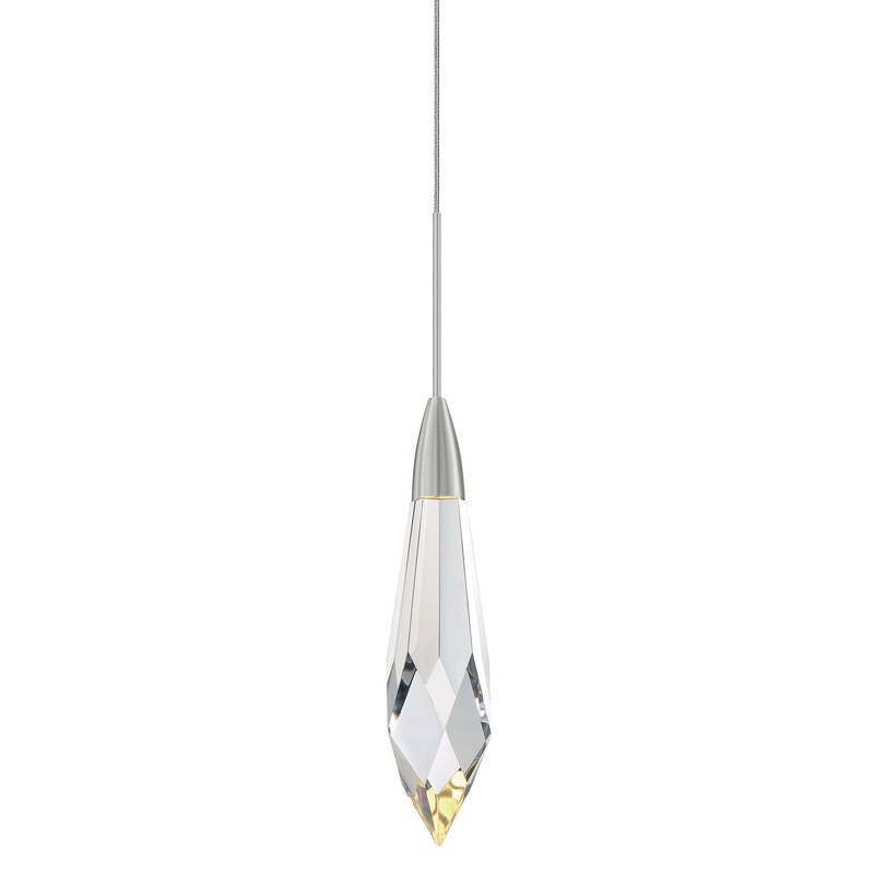 One Light Pendant from the Marquis Collection in Satin Nickel Finish by Stone Lighting
