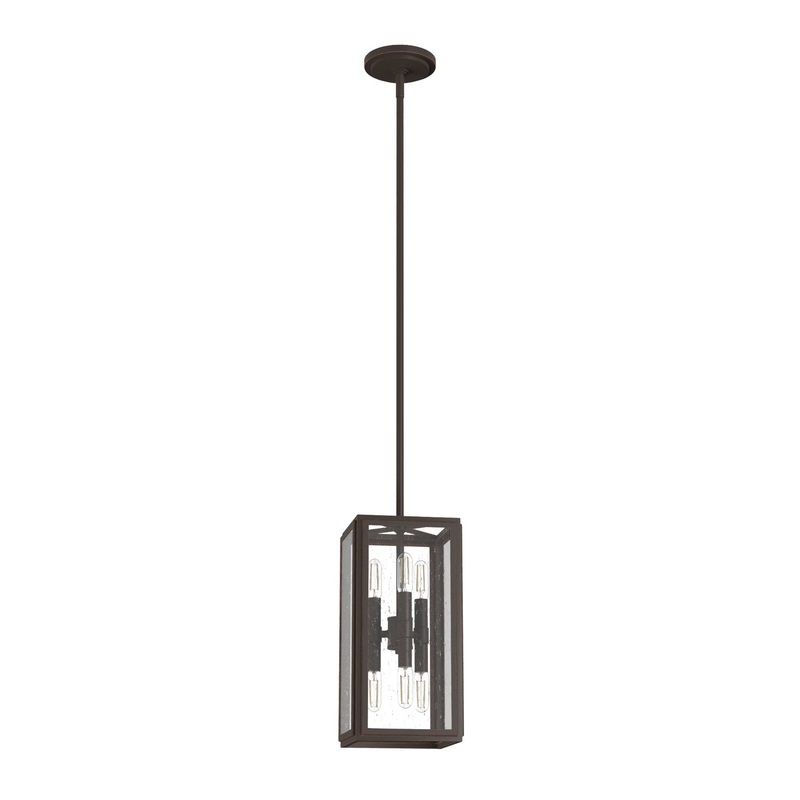 Six Light Pendant from the Felippe Collection in Onyx Bengal Finish by Hunter