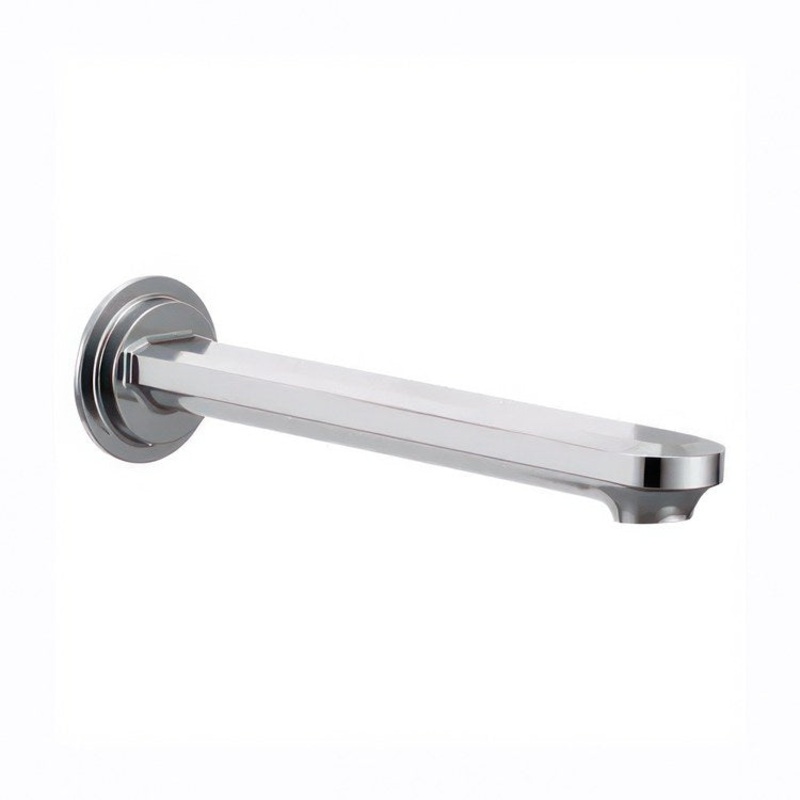 Tub Spout Greenfield Non-Diverter Chrome 10 Inch Metal