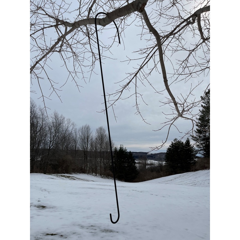 Village Wrought Iron SH-36-OS S Hook 36 Inch with OS Top Hook **FINAL SALE – Non-returnable**