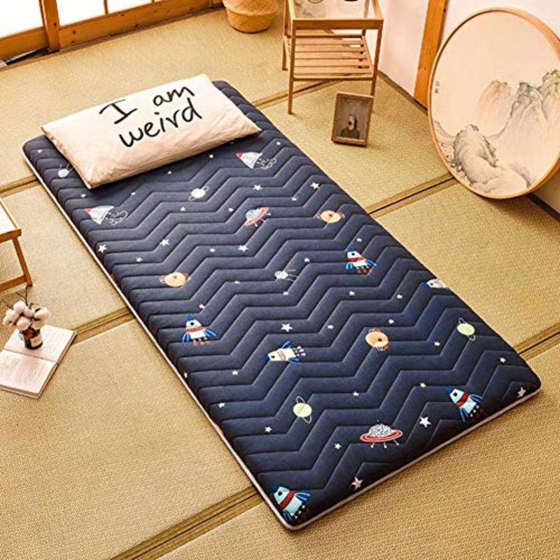 Z&HA Tatami Tappetino, 5 cm di Spessore Tappetino futon MattressTopper Tradizionale Giapponese futon ispessite Queen Size Standard Dimensione Dorm,J,100x190cm