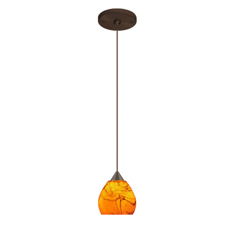 Besa 1XP-5605HB-BR Tay Tay One Light Pendant Bronze (Discontinued)