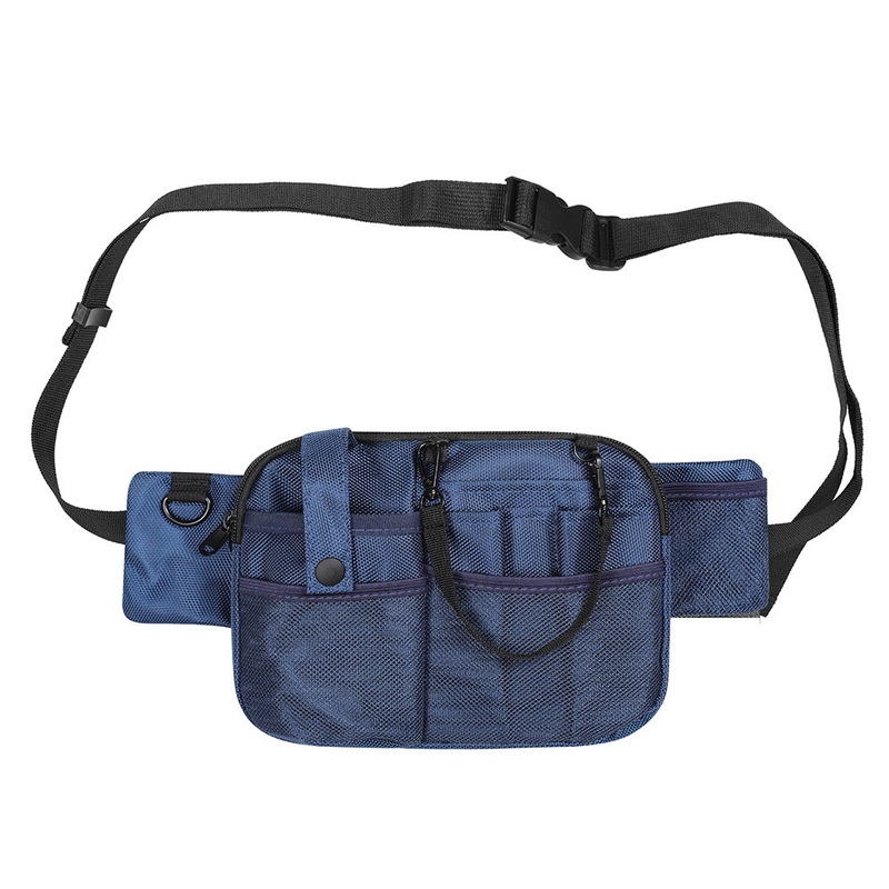 Dark Blue Nurse Utility Belt Bag – Multi-Pocket Medical Organizer Waist Pack for Tools & Essentials