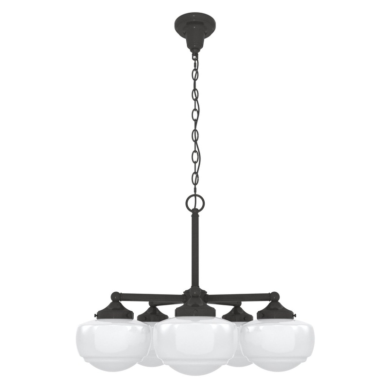 Five Light Chandelier from the Saddle Creek Collection in Noble Bronze Finish by Hunter