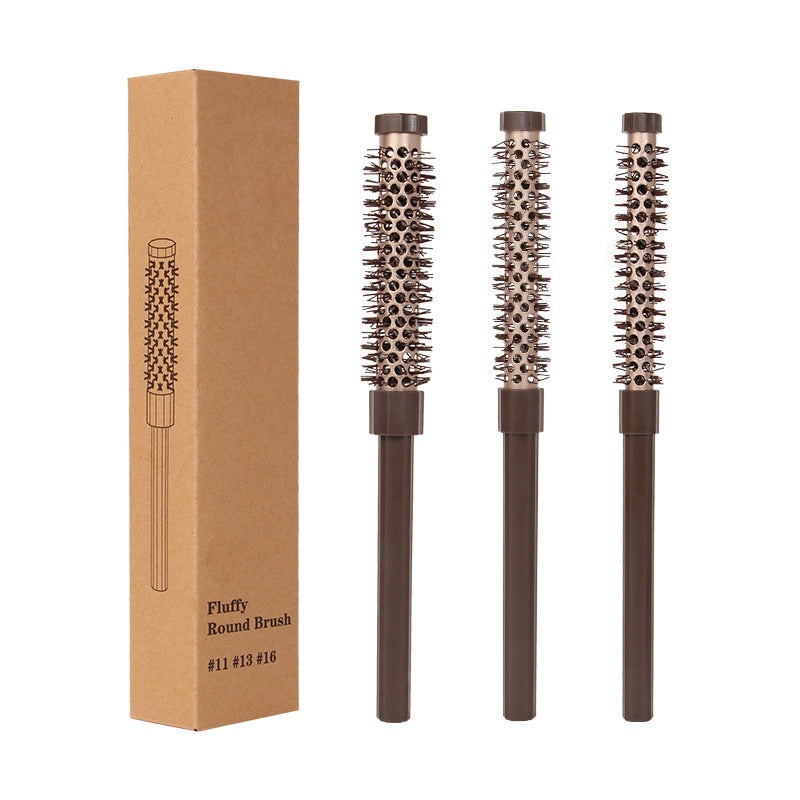 Fluffy Round Hair Brush Set #11 #13 #16 – Volumizing Ceramic Styling Tools for Salon-Perfect Blowouts
