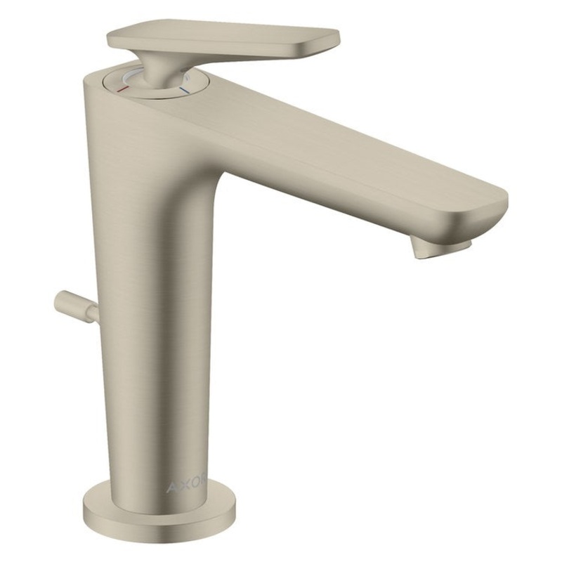 Lavatory Faucet Citterio C 125 1 Lever ADA WaterSense Brushed Nickel 1.2 Gallons per Minute Deck Mount Pop-Up 1 Hole CoolStart EcoRight AirPower Comfort Zone