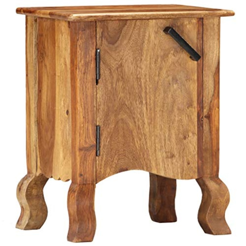 vidaXL Comodino 40x30x50 cm in Legno Massello di Sheesham