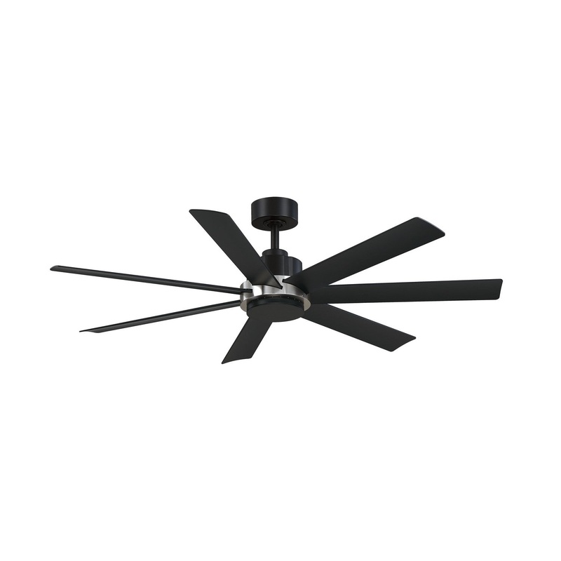 56″Ceiling Fan from the Pendry 56 Collection in Black Finish by Fanimation