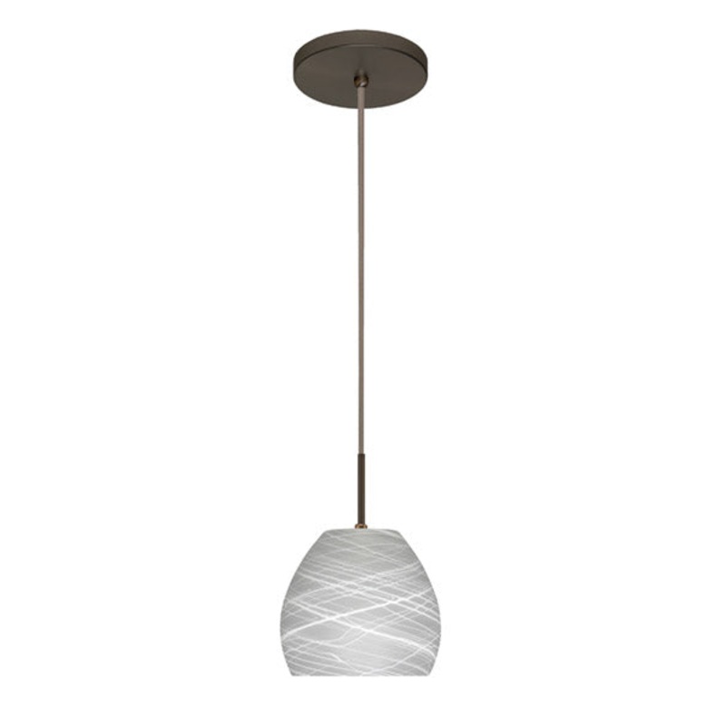 Besa 1BT-412260-BR Bolla One Light Pendant Bronze