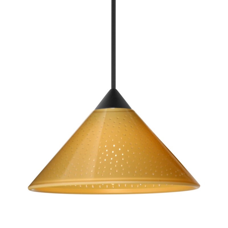 Besa 1XC-282490-BK Besa Kona Pendant One Light Pendant Black