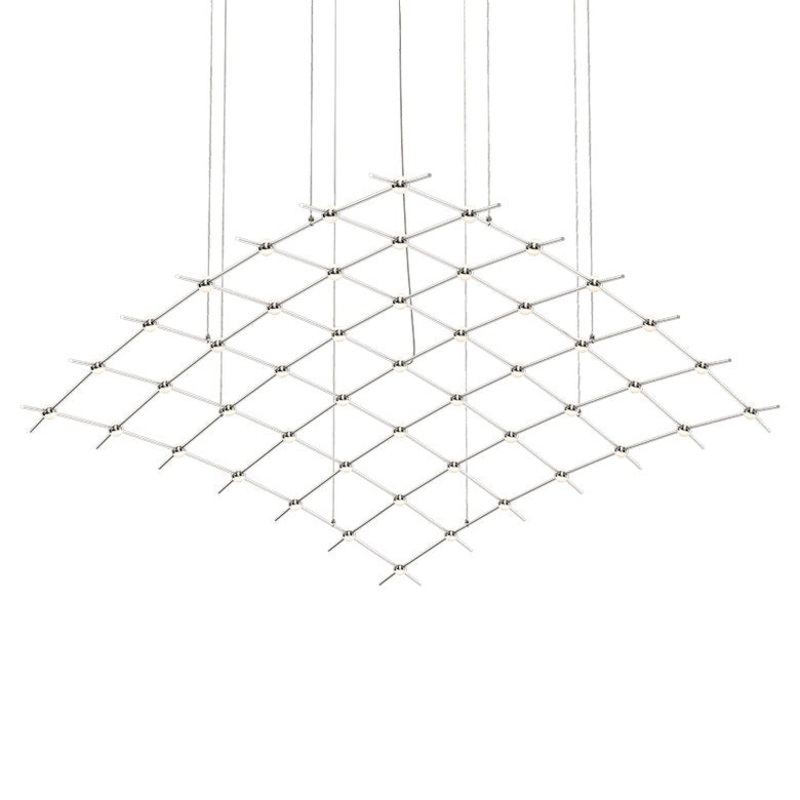 Constellation Aquarius Major Satin Nickel with White Optical Acrylic 2700K 10′ Adjustable Cord/Cable