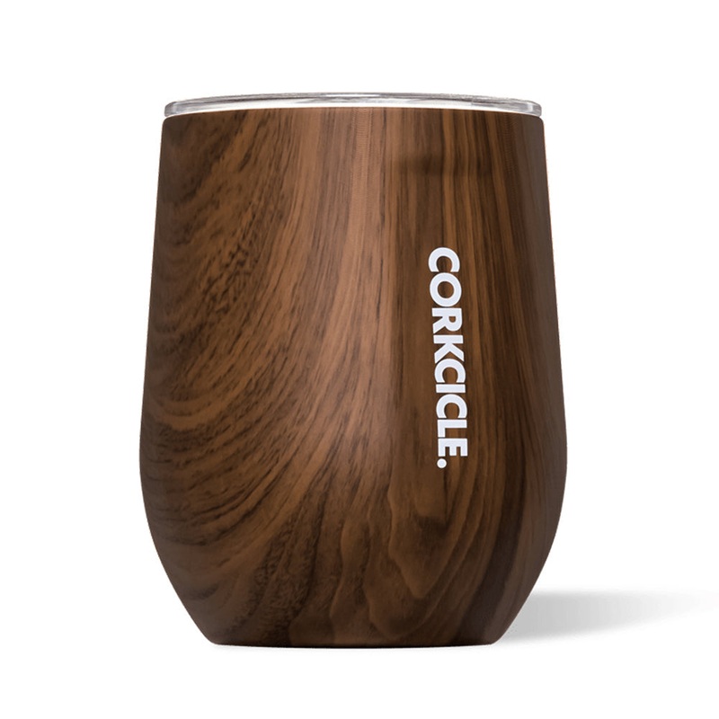 Corkcicle Stemless – 340ml Walnut Wood