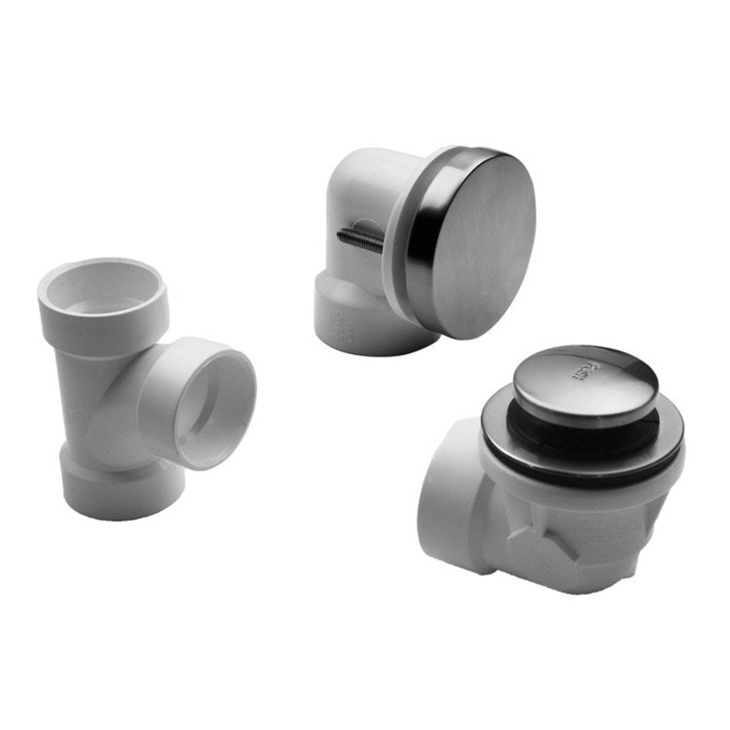 Drain Kit Matte Black Brass Includes Toe Control Strainer with Round No Hole Faceplate Half Kit 2-3/16 Inch