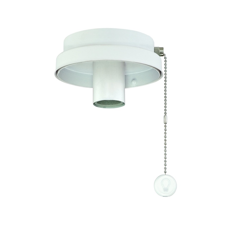 Fanimation F6MW Fitters One Light Fan Light Kit Matte White (Discontinued)