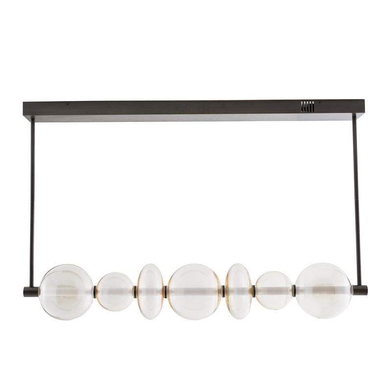 One Light Chandelier from the Raphael Collection in English Bronze Finish by Arteriors