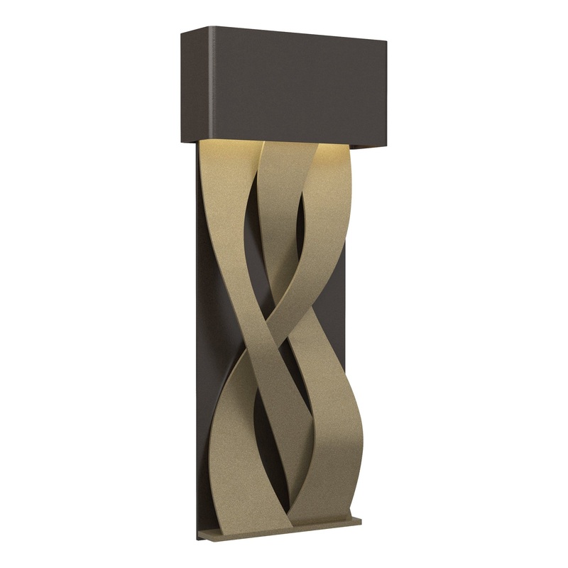 Tress Small LED Sconce Oil Rubbed Bronze Soft Gold