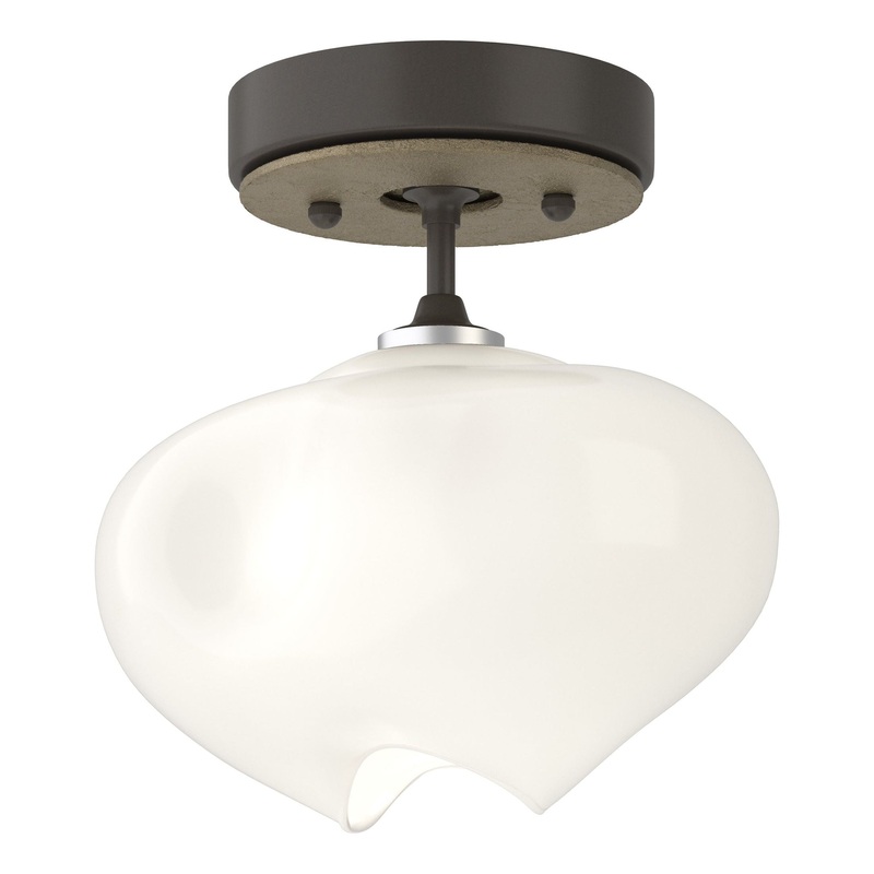 Ume 1-Light Semi-Flush Dark Smoke Soft Gold