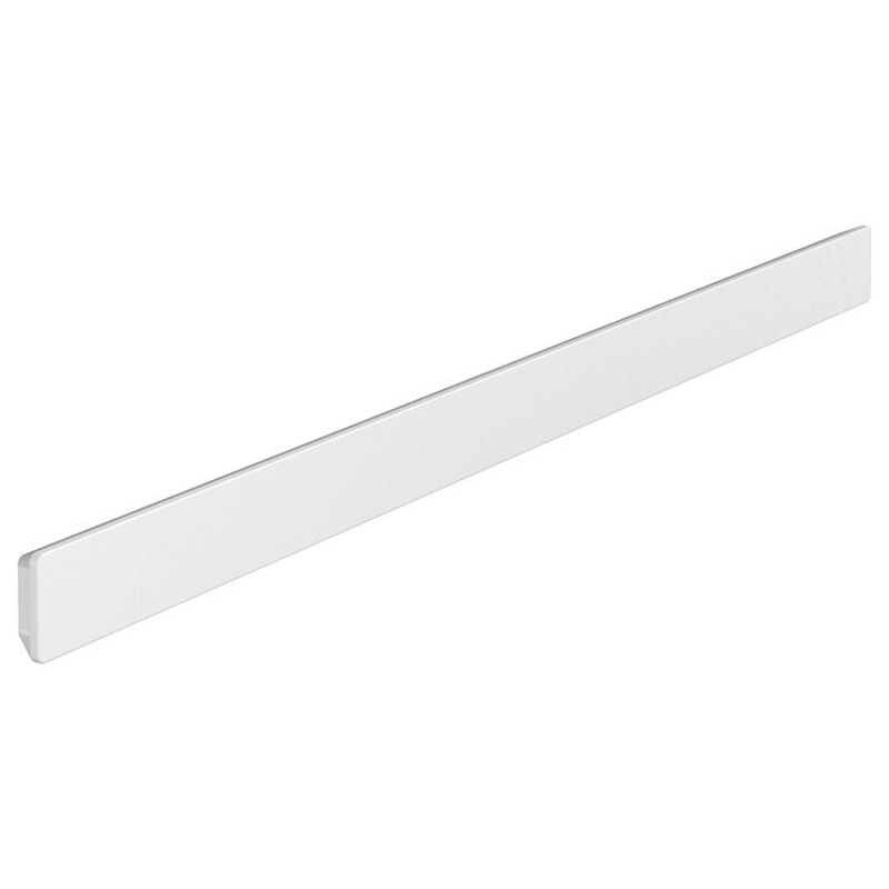 Wall Bar Concealed Fastening Matte White 9-11/16W Inch Includes Gluing Set Metal