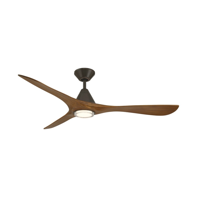 60″Ceiling Fan from the Carve Collection in Bronze/Distressed Koa Finish by Modern Forms Fans
