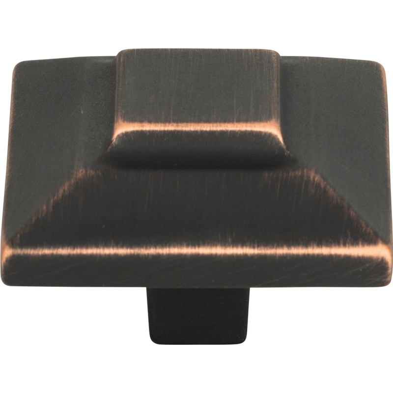 Atlas Homewares Trocadero Large Square Knob 1 1/2 Inch Venetian Bronze